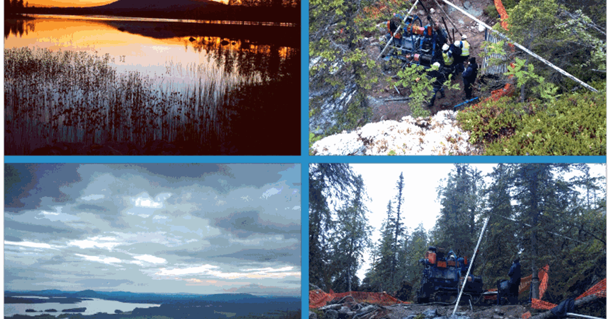 Drilling by the midnight sun in Sweden