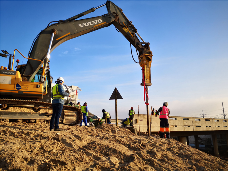 Geopile Africa installs Driven Ductile iron piles