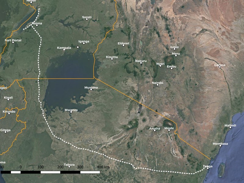 TOTAL EACOP project location