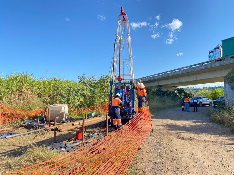 Drilling on site
